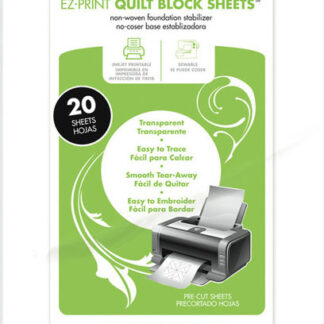 StitchnSew - EZ-Print Quilt Block Sheets - 8-1/2" x 11" - Iron-o