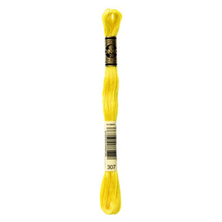 DMC - Six-Strand Embroidery Floss - 307 - Lemon - 8m