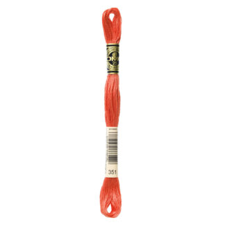 DMC - Six-Strand Embroidery Floss - 351 - Coral - 8m