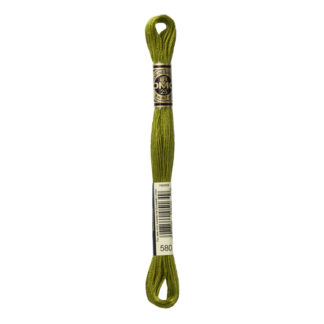 DMC - Six-Strand Embroidery Floss - 580 - Dk Moss Green - 8m