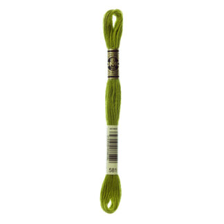 DMC - Six-Strand Embroidery Floss - 581 - Moss Green - 8m