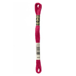 DMC - Six-Strand Embroidery Floss - 600 - Vy Dk Cranberry - 8m