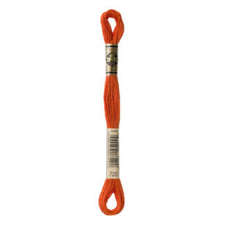 DMC - Six-Strand Embroidery Floss - 720 - Dk Orange Spice - 8m