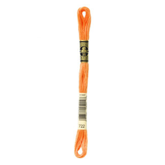 DMC - Six-Strand Embroidery Floss - 722 - Lt Orange Spice - 8m