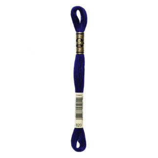 DMC - Six-Strand Embroidery Floss - 820 - Vy Dk Royal Blue - 8m