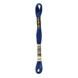 DMC - Six-Strand Embroidery Floss - 824 - Vy Dk Blue - 8m