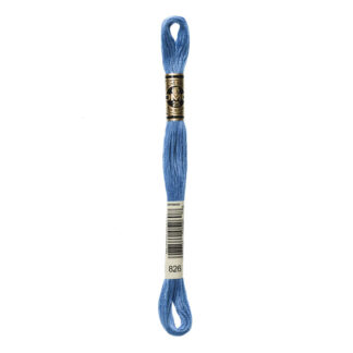 DMC - Six-Strand Embroidery Floss - 826 - Md Blue - 8m