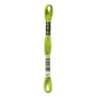 DMC - Six-Strand Embroidery Floss - 907 - Lt Parrot Green - 8m