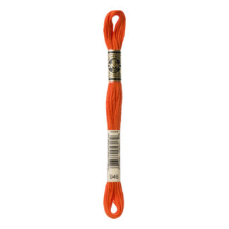 DMC - Six-Strand Embroidery Floss - 946 - Md Burnt Orange - 8m