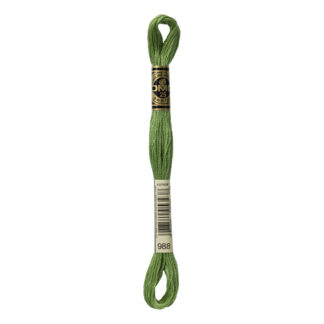 DMC - Six-Strand Embroidery Floss - 988 - Md Forest Green - 8m