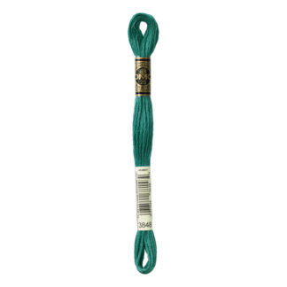 DMC - Six-Strand Embroidery Floss - 3848 - Md Teal Green - 8m