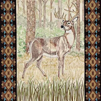 ED - 12570CD - White-tailed Buck Tiling Scene - OESD