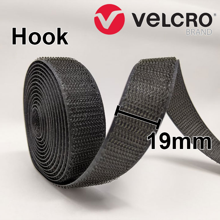 Velcro – Fasteners Hook – Sew On – Black – 19mm – Per Metre – My Sewing Room