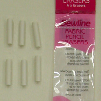Sewline - Fabric Pencil Erasers Refill - 6 Pack - For Red Versio