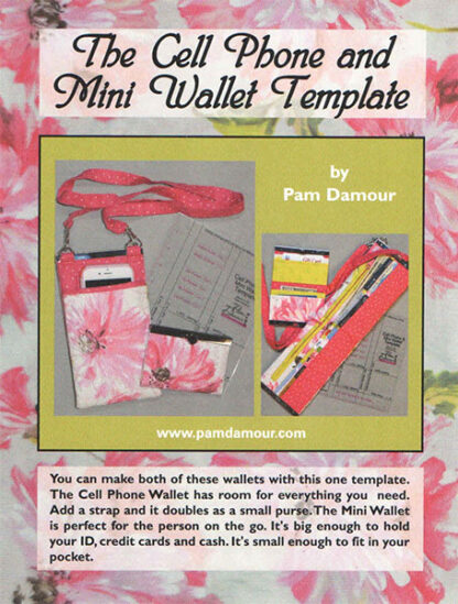 Template - Cell Phone and Mini Wallet - by Pam Damour