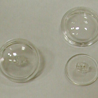 Button - 20mm - Clear - Fillable Button Bottom and Button Top -