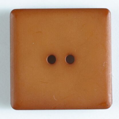 Button - 25 mm - Light Brown - 2 Hole Square - Dill Buttons
