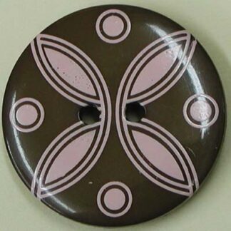 25mm - Dill Buttons - 330709 - 22 -  Brown