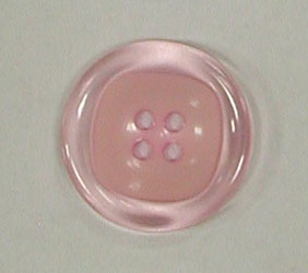 Button - 23 mm - Pink - Clear & Opaque Tone on Tone - Dill Butto