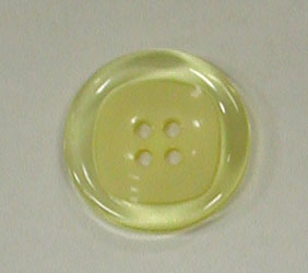 Button - 23 mm - Yellow - Clear & Opaque Tone on Tone - Dill But