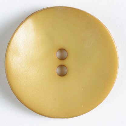 Button - 28 mm - Mustard - Wavy Round - Dill Buttons