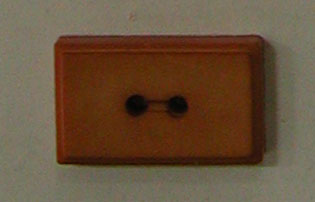 Button - 30 mm - Tan - 2 Hole Rectangle - Dill Buttons
