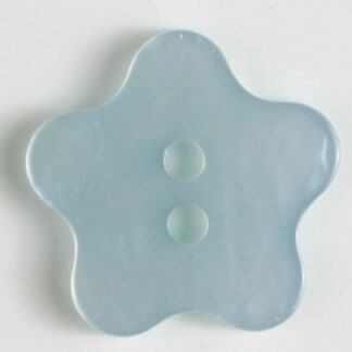 Button - 23 mm - Light Blue - Star Shaped - Dill Buttons