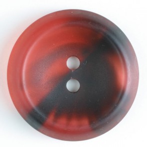Polyester Button - 25mm - Red - Tubes