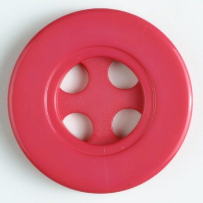 Button - 30 mm - Pink - Medium 4 Hole Round - Dill Buttons