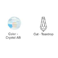 Swarovski Crystal Beads  - Teardrop  - 2055  - 15mm x 7.5mm