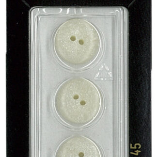 Button - 0045 - 18 mm - White - by Dill Buttons of America