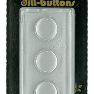 Button - 0094 - 13 mm - White - by Dill Buttons of America