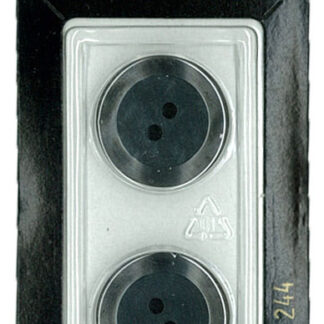 Button - 0244 - 20 mm - Black - by Dill Buttons of America