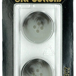 Button - 0302 - 20 mm - Grey - by Dill Buttons of America