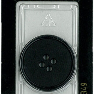 Button - 0349 - 28 mm - Black - by Dill Buttons of America