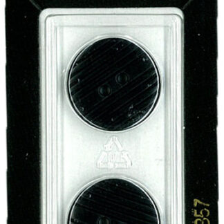 Button - 0357 - 20 mm - Black - by Dill Buttons of America