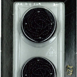 Button - 0427 - 23 mm - Black - by Dill Buttons of America