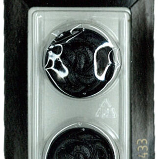 Button - 0433 - 23 mm - Black - by Dill Buttons of America