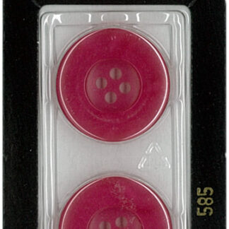 Button - 0585 - 23 mm - Pink - by Dill Buttons of America
