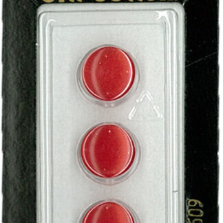Button - 0609 - 11 mm - Red - by Dill Buttons of America
