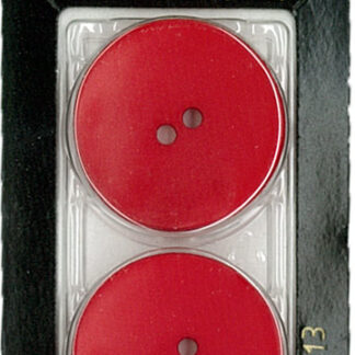 Button - 0613 - 28mm - Red - by Dill Buttons of America