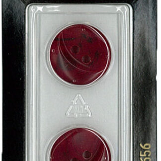 Button - 0656 - 18 mm - Red - by Dill Buttons of America