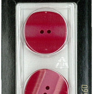 Button - 0660 - 23 mm - Red - by Dill Buttons of America