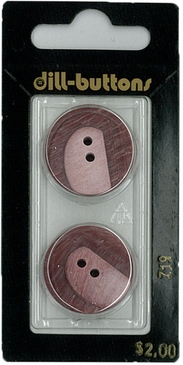 Button - 0719 - 23 mm - Maroon - by Dill Buttons of America