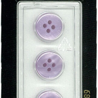 Button - 0789 - 13 mm - Light Purple - by Dill Buttons of Americ