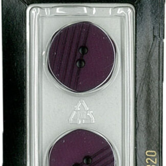 Button - 0820 - 20 mm - Purple - by Dill Buttons of America
