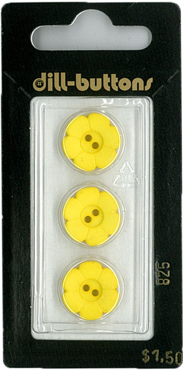 Button - 0824 - 13 mm - Yellow - by Dill Buttons of America