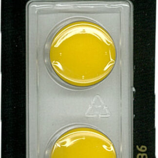 Button - 0836 - 19 mm - Yellow - by Dill Buttons of America