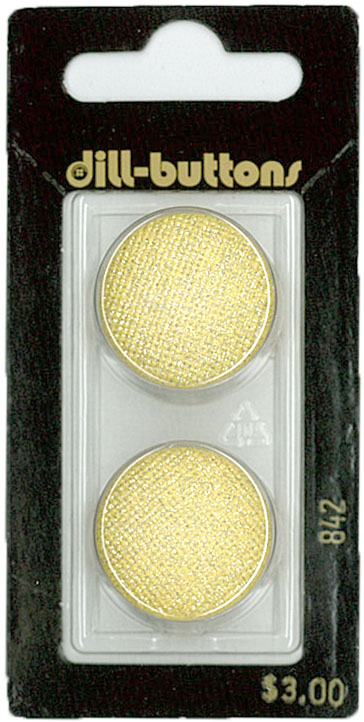 Button - 0842 - 23 mm - Yellow - by Dill Buttons of America