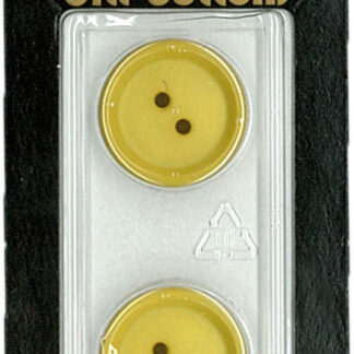 Button - 0848 - 20 mm - Yellow - by Dill Buttons of America